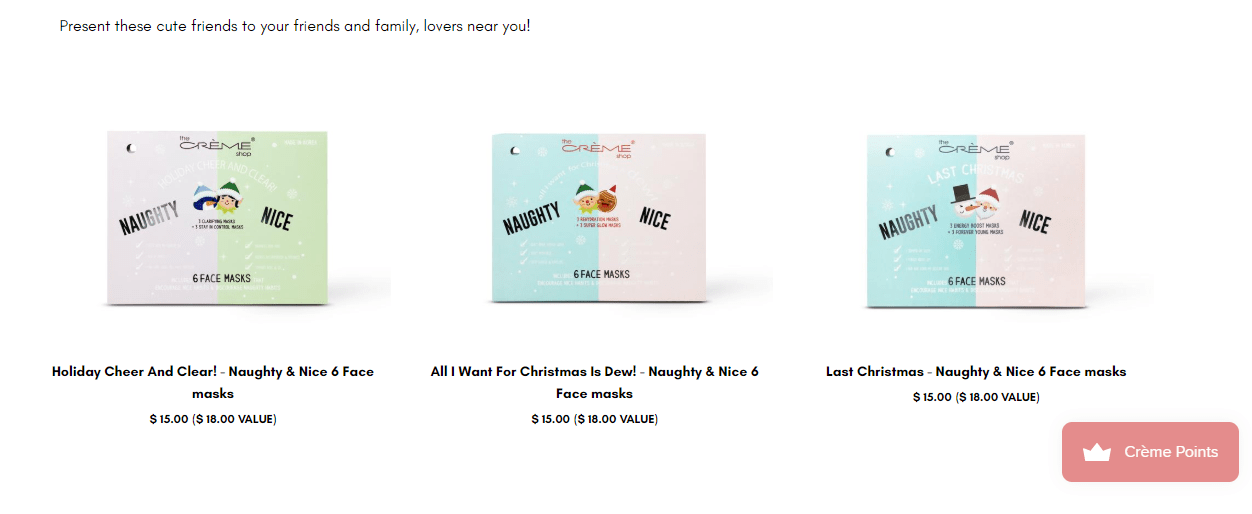 The Creme Shop Holiday Bundles Best Christmas Presents for Skincare Lovers