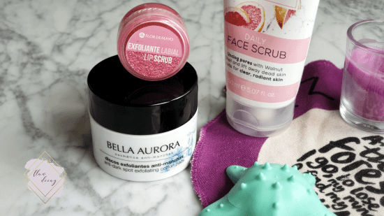 Scrubs Fancy Handy, Flor de Mayo, Creightons, Bella Aurora. Exfoliantes. - 100% Cruelty-free Morning/Night Skincare Routine