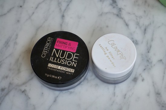 Nude Illusion Loose Powder (Catrice) & No Filter Setting Powder (Colourpop) - January to May 2020 Empties