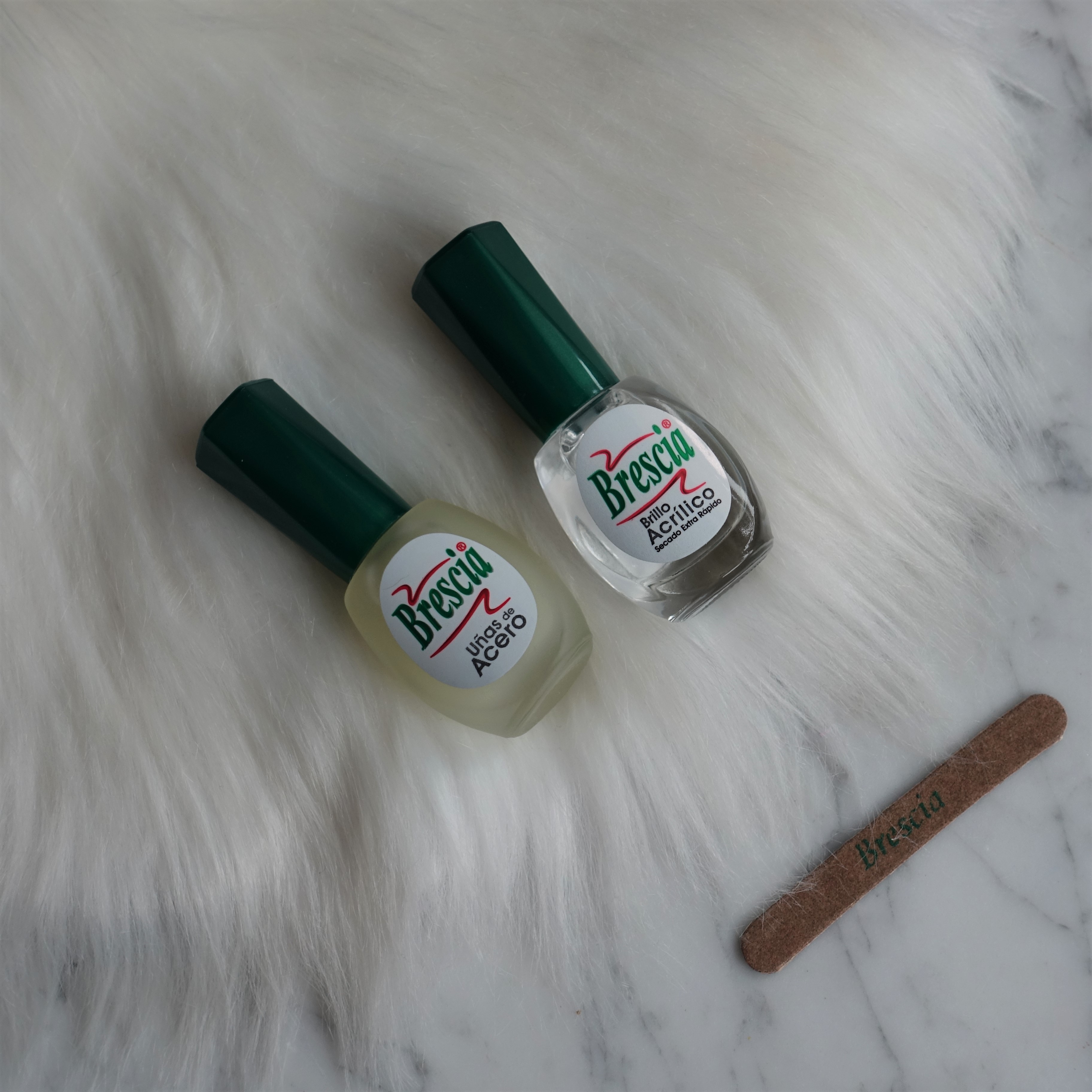 Productos de Brescia: Uñas de Acero y Brillo Acrílico (Evento #YBB8ED de Girl Power Team)