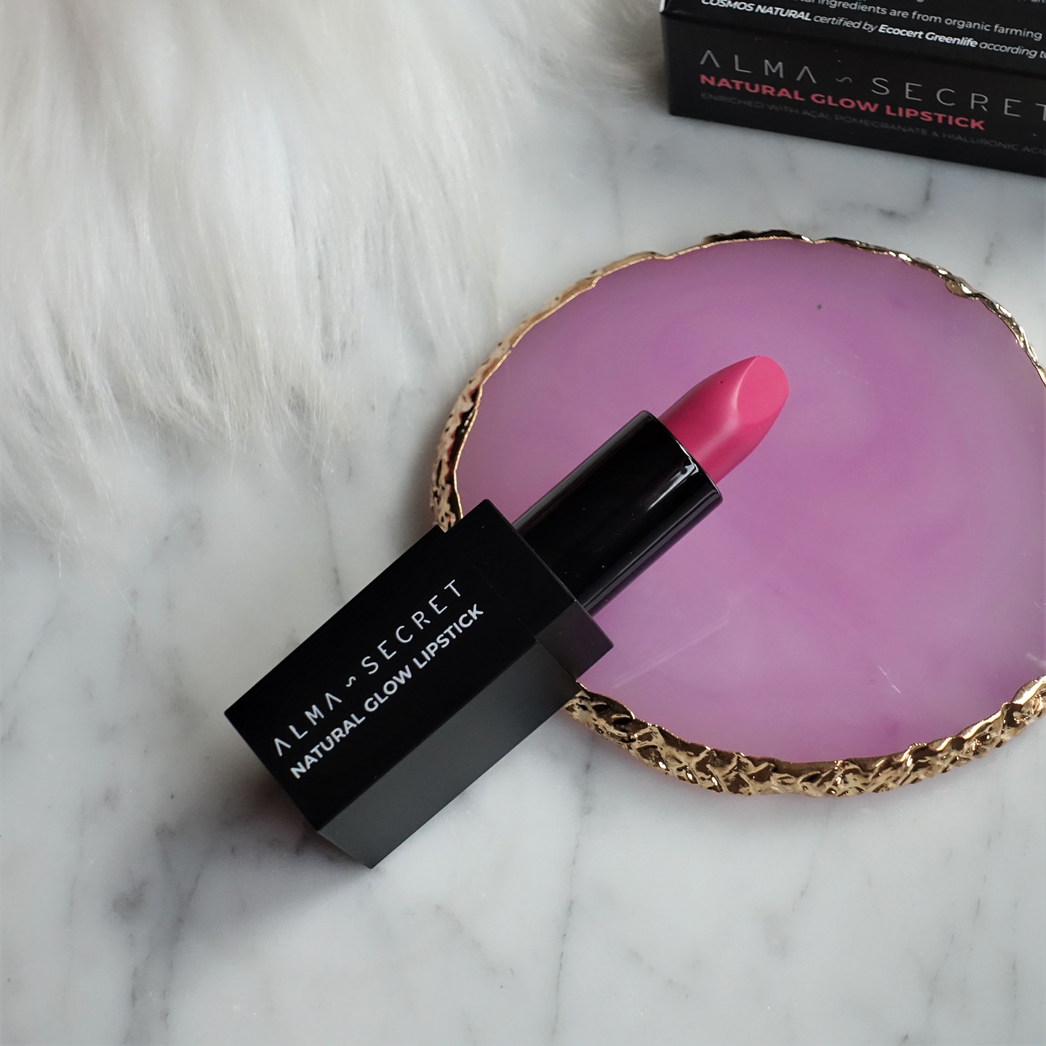 Labiales Natural Glow Lipstick de Alma Secret en 'Perfect Rose' (Evento #YBB8ED de Girl Power Team)