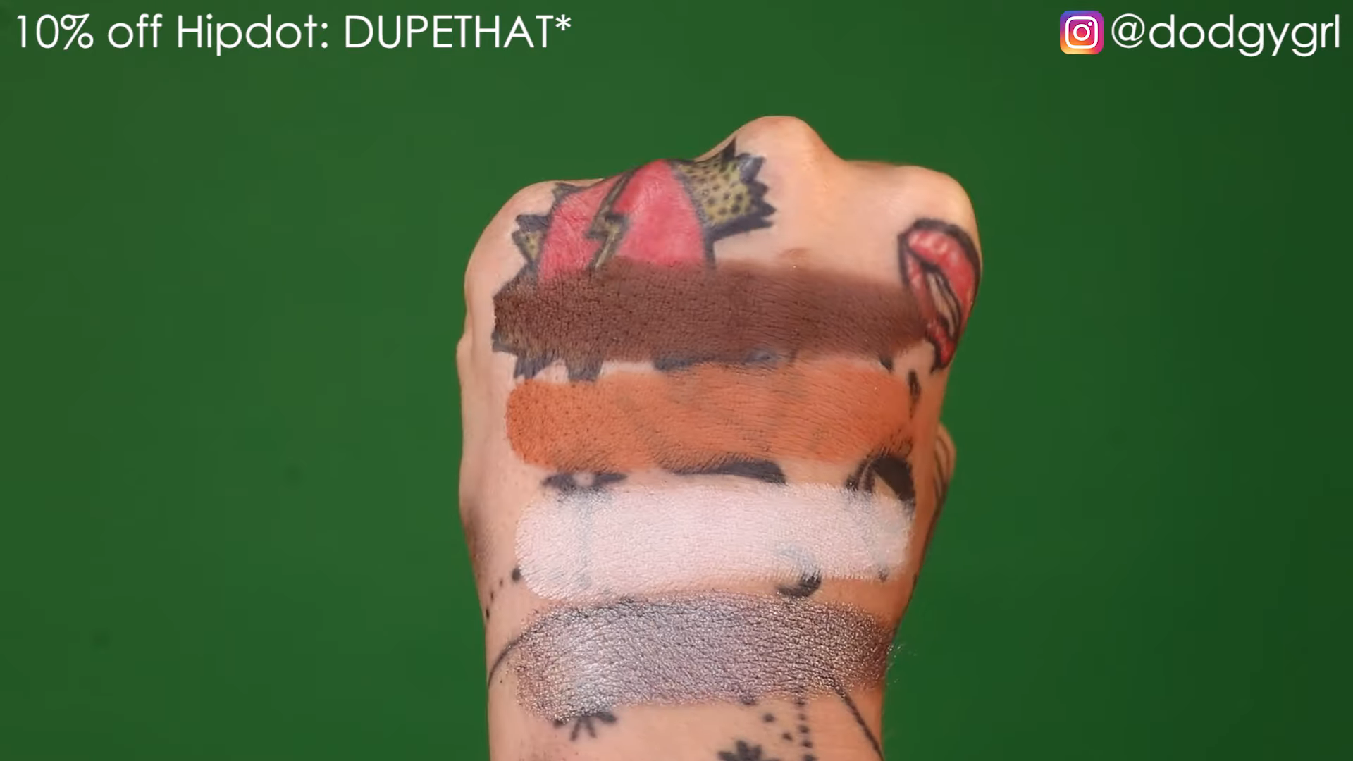 HIPDOT X MY CHEMICAL ROMANCE COLLECTION: SWATCHES BY DUPETHAT